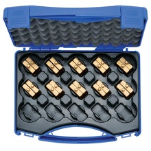 Crimping die set, 6-150 mm² HR 4 in plastic case, 11 pcs | Klauke