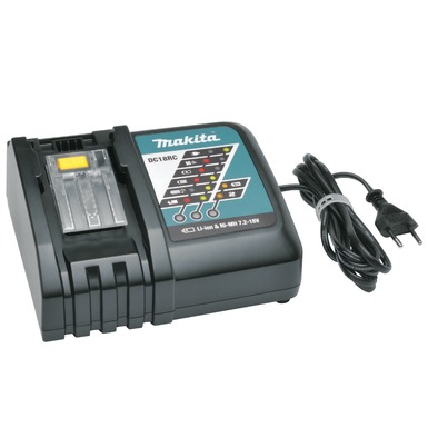 Cargador rápido de batería LXT 18V Litio-ion Makita DC18RC 