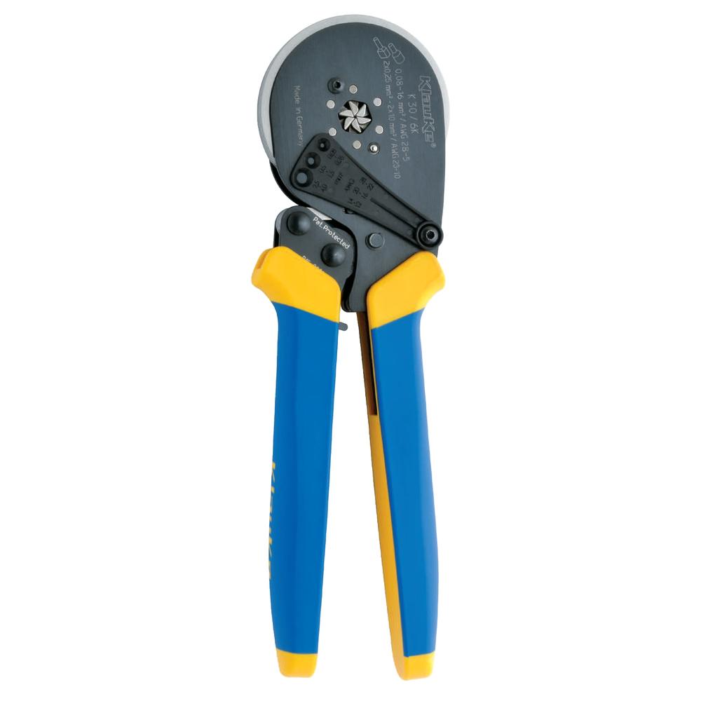 Crimping tool for cable end sleeves and twin cable end sleeves 0.08 - 16 mm², hexagonal crimpin