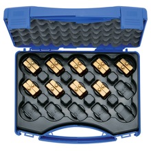 Crimping die set, 6-120 mm² HD 4 in plastic case, 10 pcs | Klauke