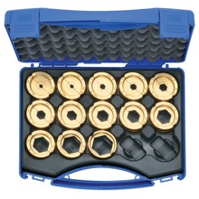 Crimping die set, 6-300 mm² D 22 in plastic case, 14 pcs | Klauke